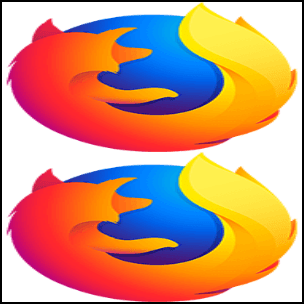 Le logo de Firefox étiré